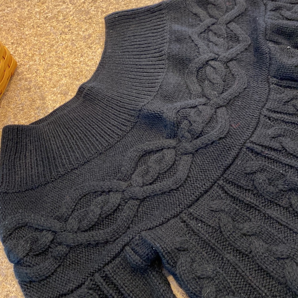 Moda International By Victoria Secret Medium Black Wool Blend Sweater - Picture 3 of 14